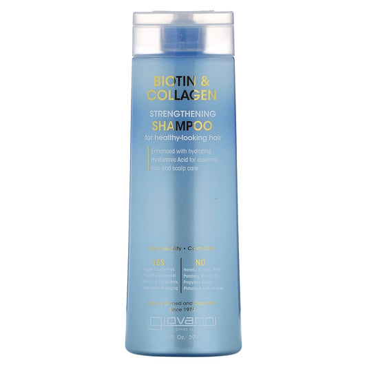 Biotin & Collagen Strengthening Shampoo for Healthy-Looking Hair - Giovanni - Image 1