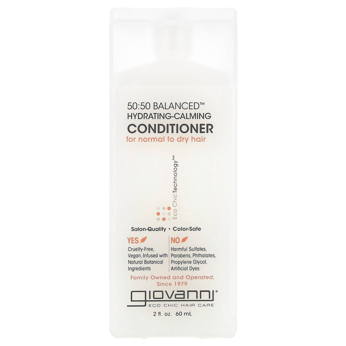 Giovanni 50:50 Balanced Hydrating Conditioner for Dry Hair, 2 fl oz - Image 1
