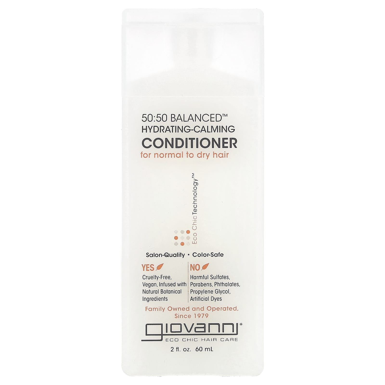 Giovanni 50:50 Balanced Hydrating Conditioner for Dry Hair, 2 fl oz - Image 1
