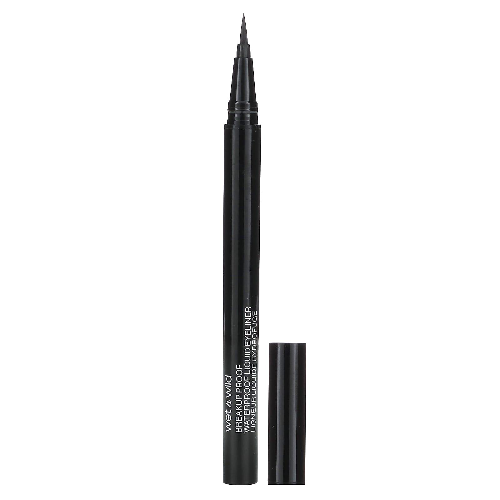 wet n wild, Breakup Proof, Waterproof Liquid Eyeliner, 1111509 Ultra Black, 0.03 fl oz (0.9 ml) - Image 1