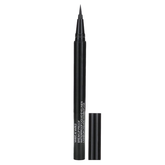 wet n wild, Breakup Proof, Waterproof Liquid Eyeliner, 1111509 Ultra Black, 0.03 fl oz (0.9 ml) - Image 1
