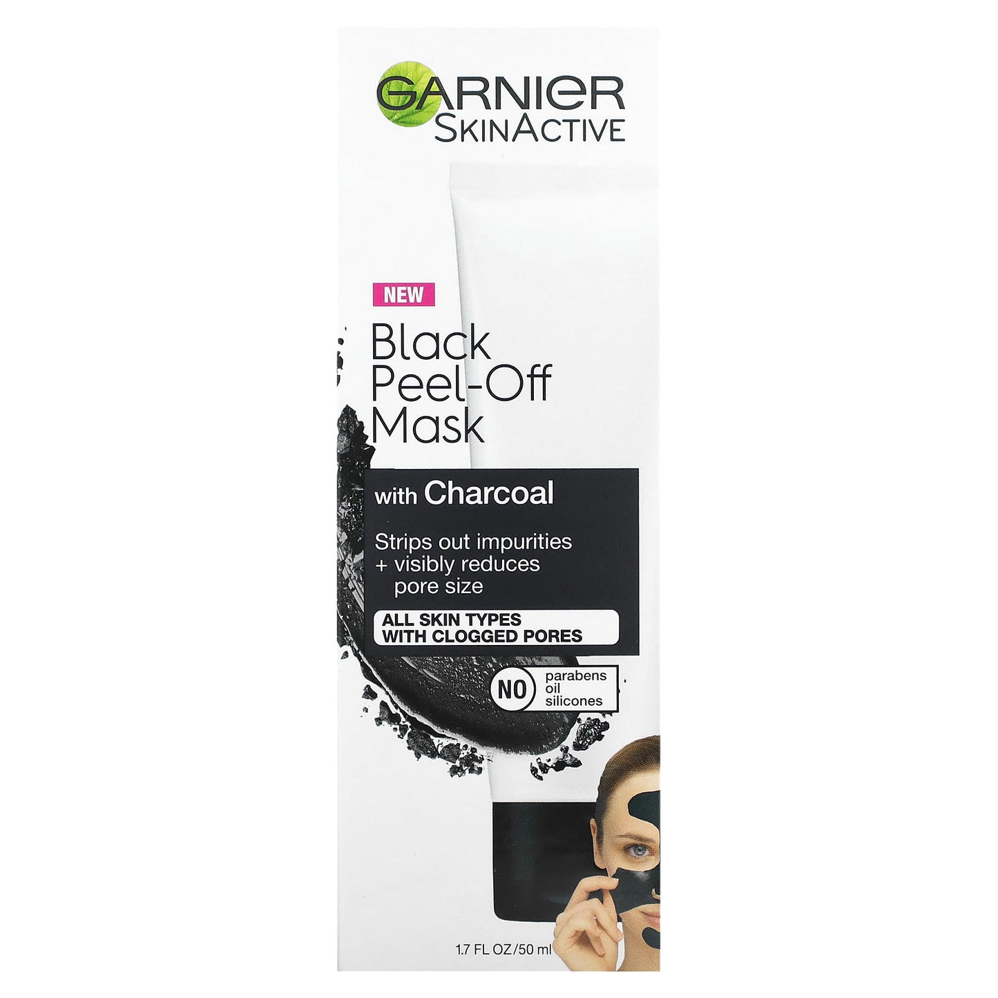 Charcoal Face Peel-Off Mask | Reduces Pores, Unclogs Skin - Image 2