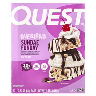 Quest Sundae Funday Protein Bar | 20g Protein, Low Carb, Kosher