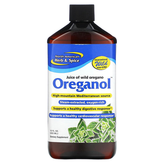 North American Herb & Spice, Oreganol, Juice of Wild Oregano, 12 fl oz (355 ml) - Image 1