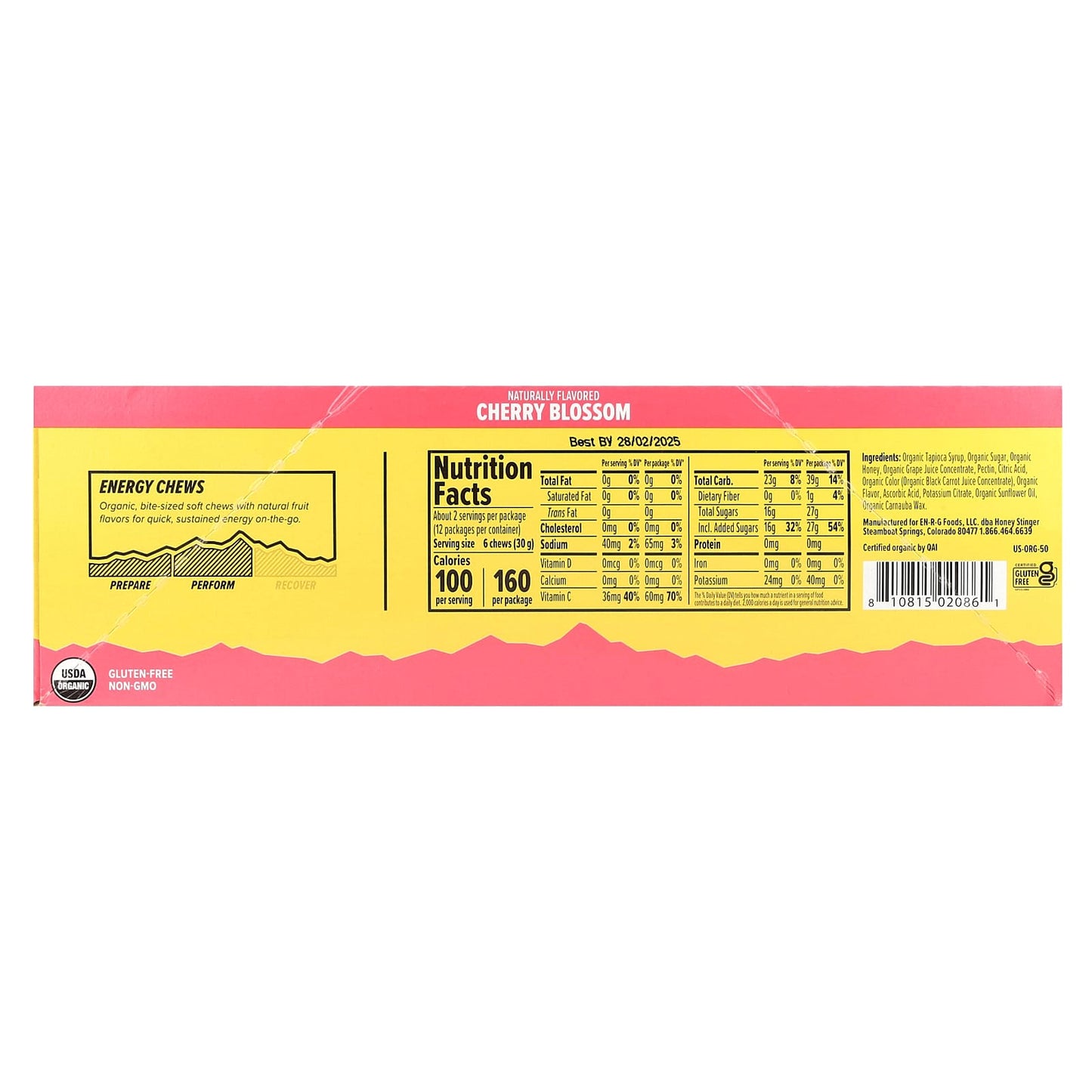 Organic Energy Chews | Cherry Blossom Flavor | Quick Sustained Energy - Image 2