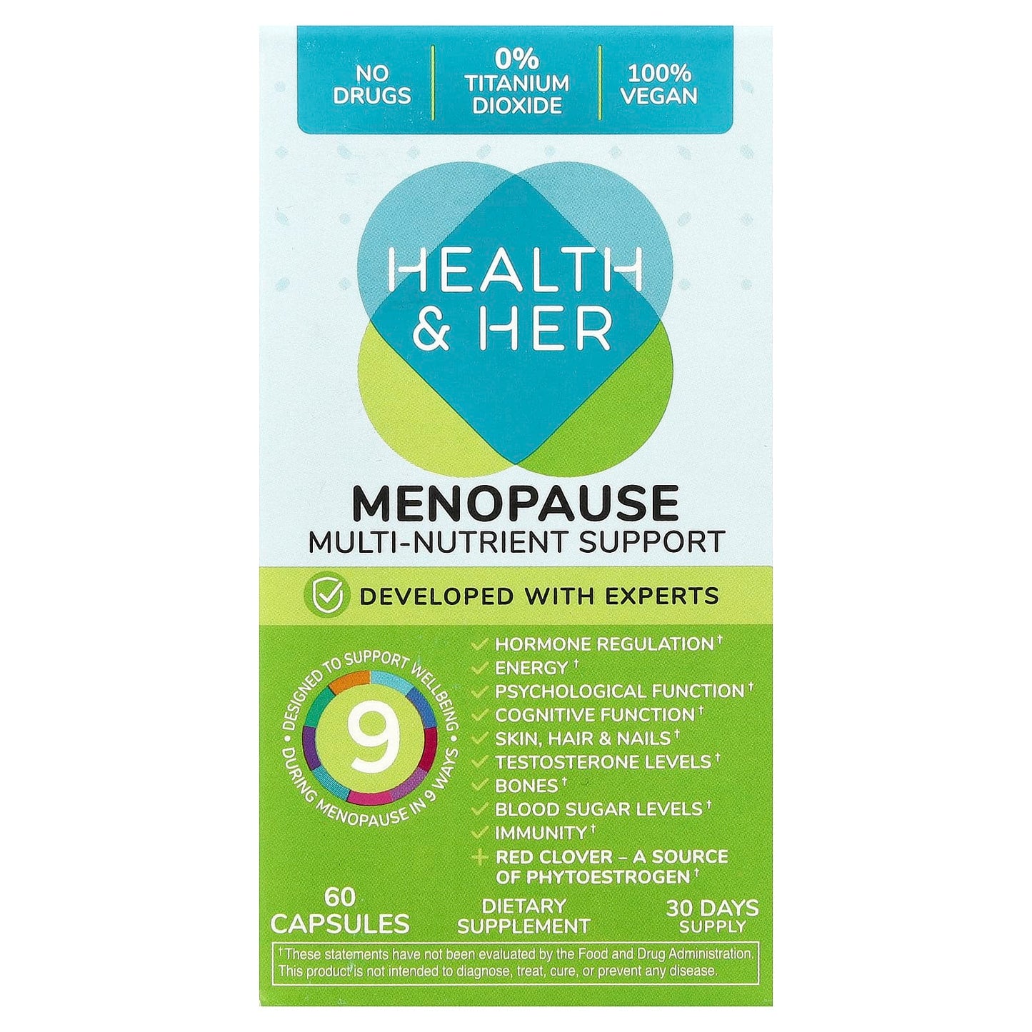 Menopause Support Supplement for Women - 60 Capsules - Image 1