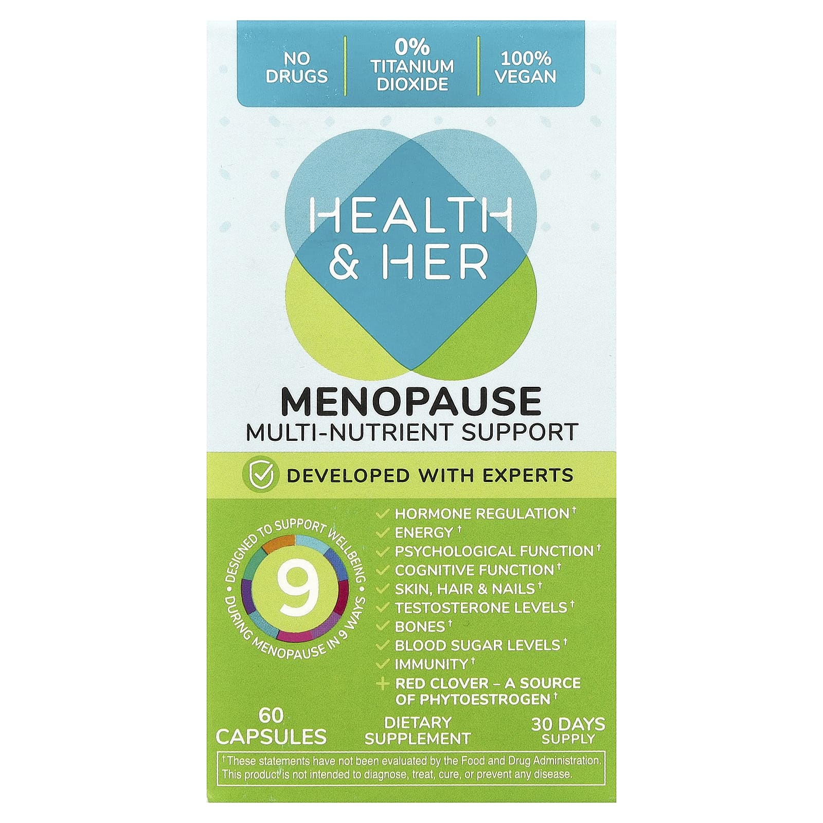 Menopause Support Supplement for Women - 60 Capsules - Image 1