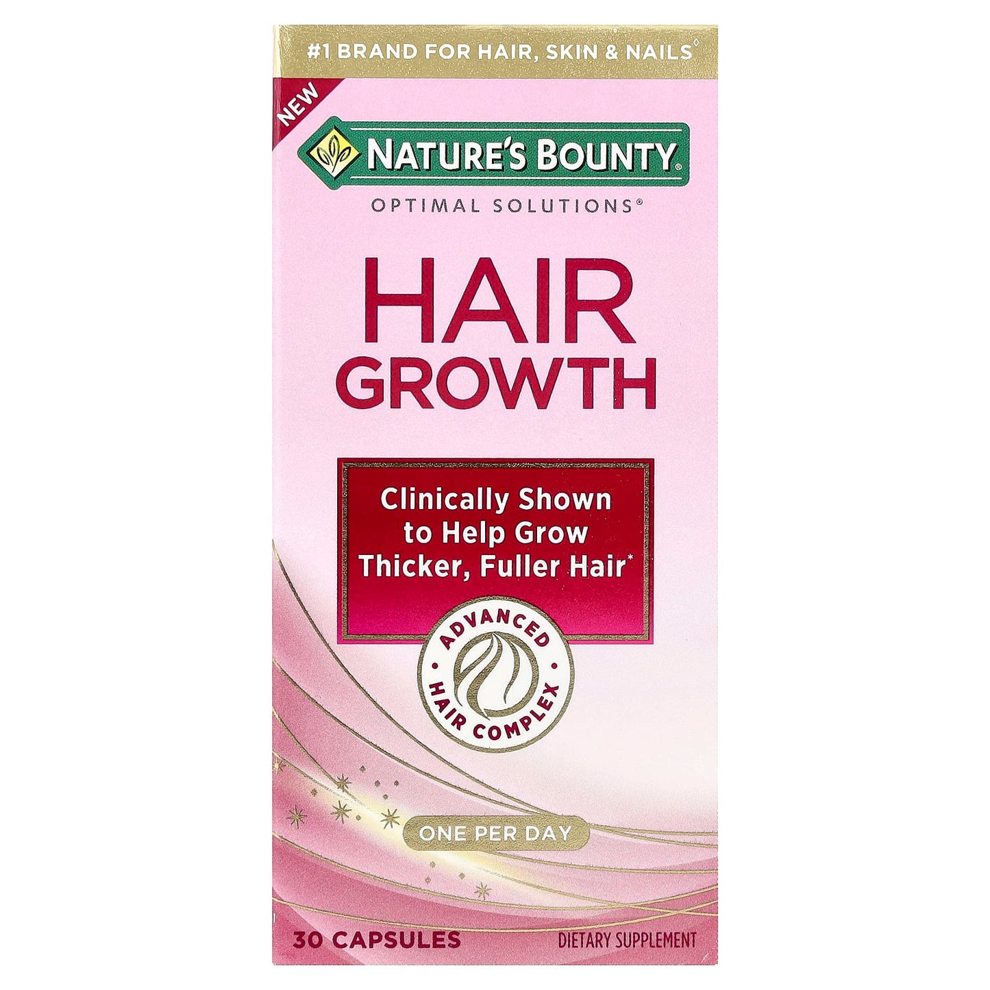 Nature's Bounty, Optimal Solutions®, Hair Growth, 30 Capsules - Image 1