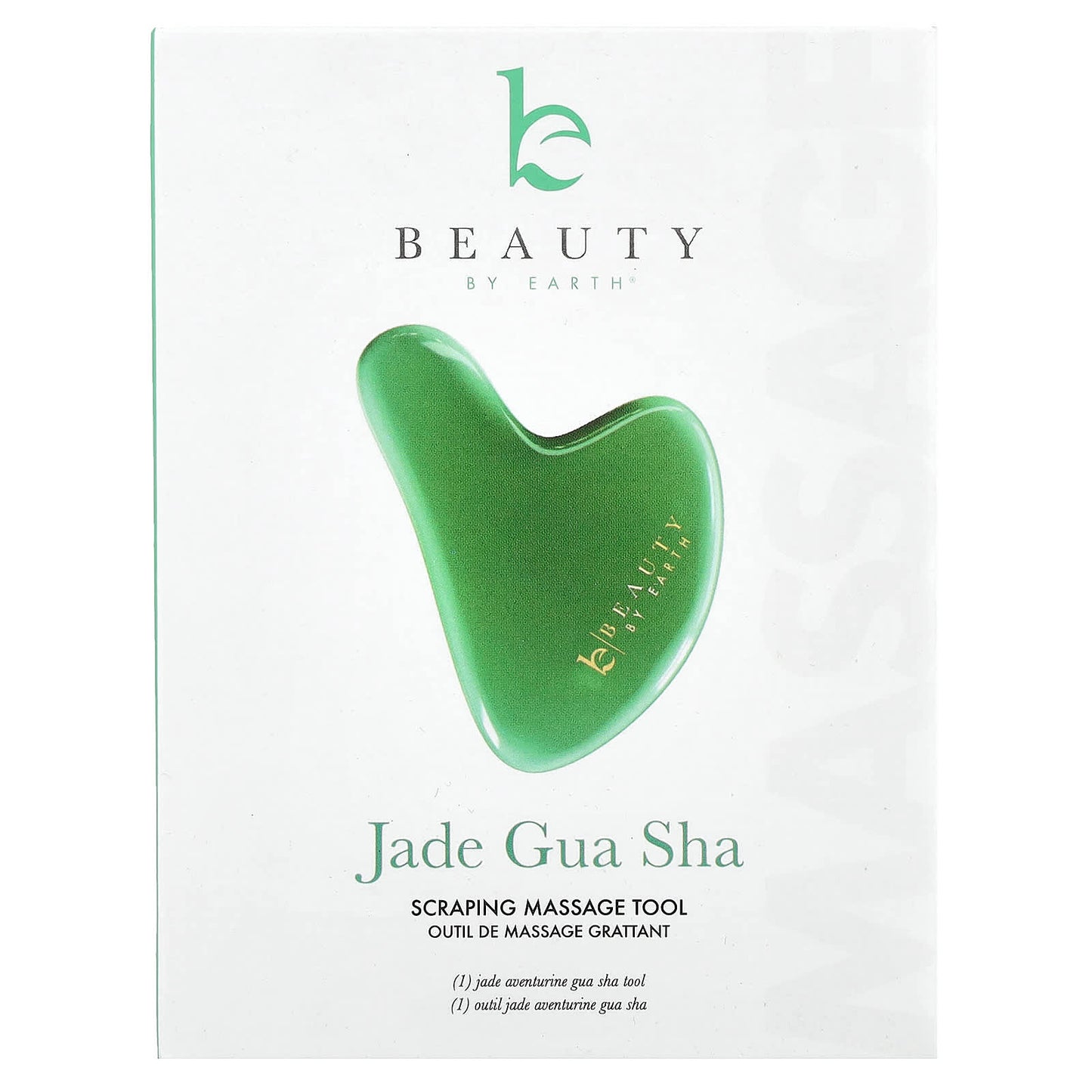 Jade Gua Sha for Glowing Skin, Natural Face Massage Tool - Image 2