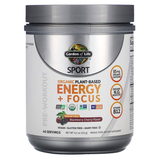 Garden of Life Organic Pre-Workout Energy + Focus - Image 1