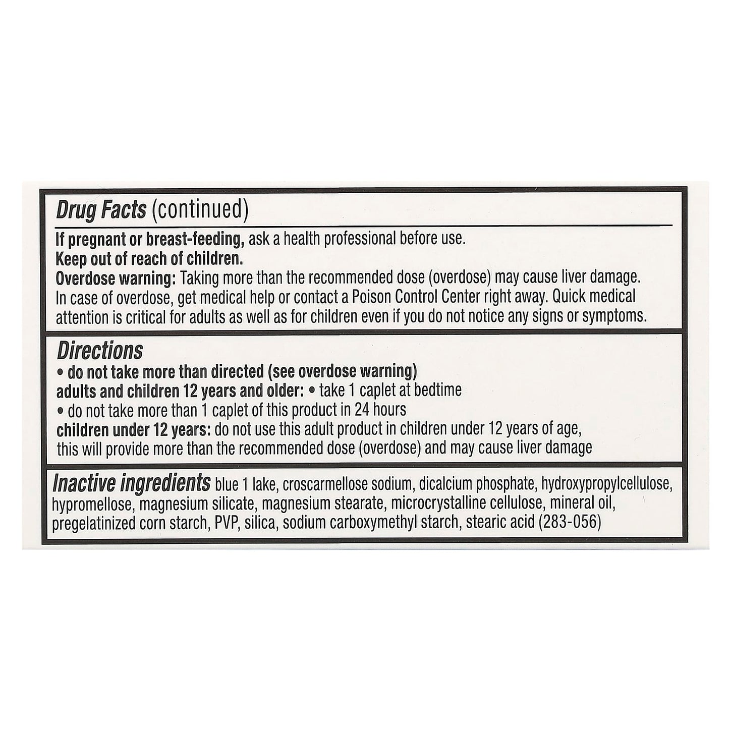 Unisom, PM Pain,  Nighttime Sleep-Aid Plus Pain Reliever, 30 Caplets - Image 2