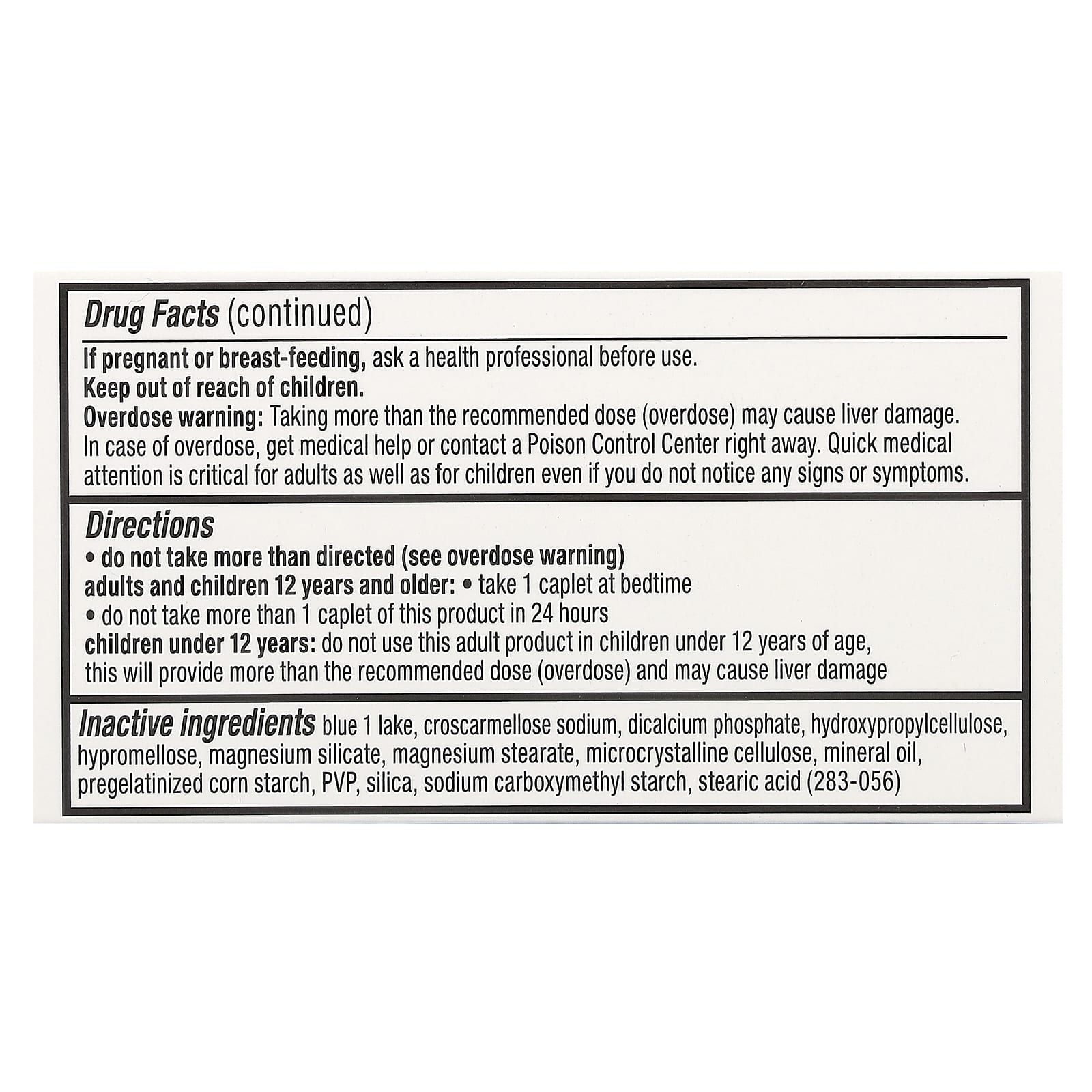 Unisom, PM Pain,  Nighttime Sleep-Aid Plus Pain Reliever, 30 Caplets - Image 2