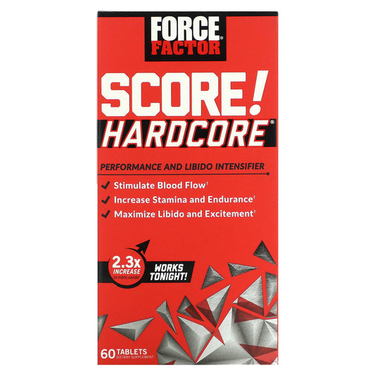 Boost Libido & Performance with Force Factor SCORE! Hardcore, 60 Tablets - Image 1