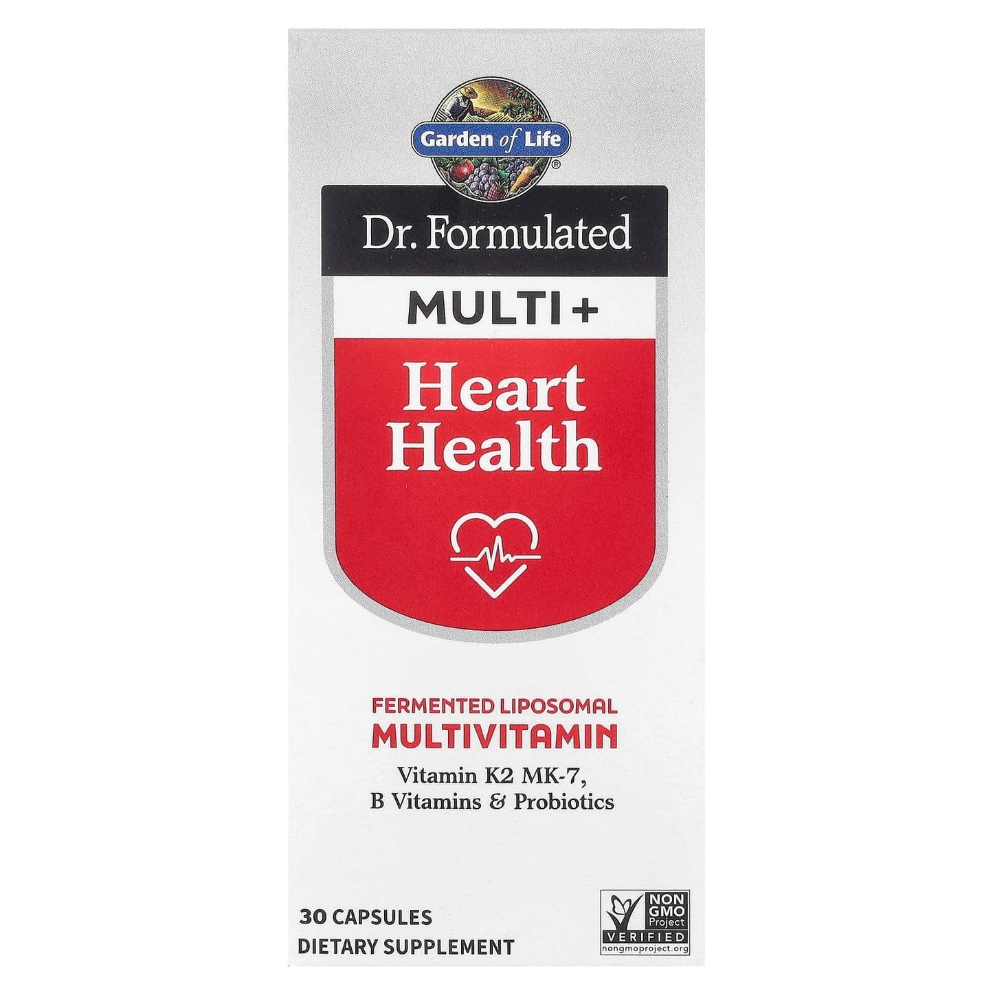 Garden of Life Dr. Formulated Multi+, Heart Health Multivitamin - Image 1