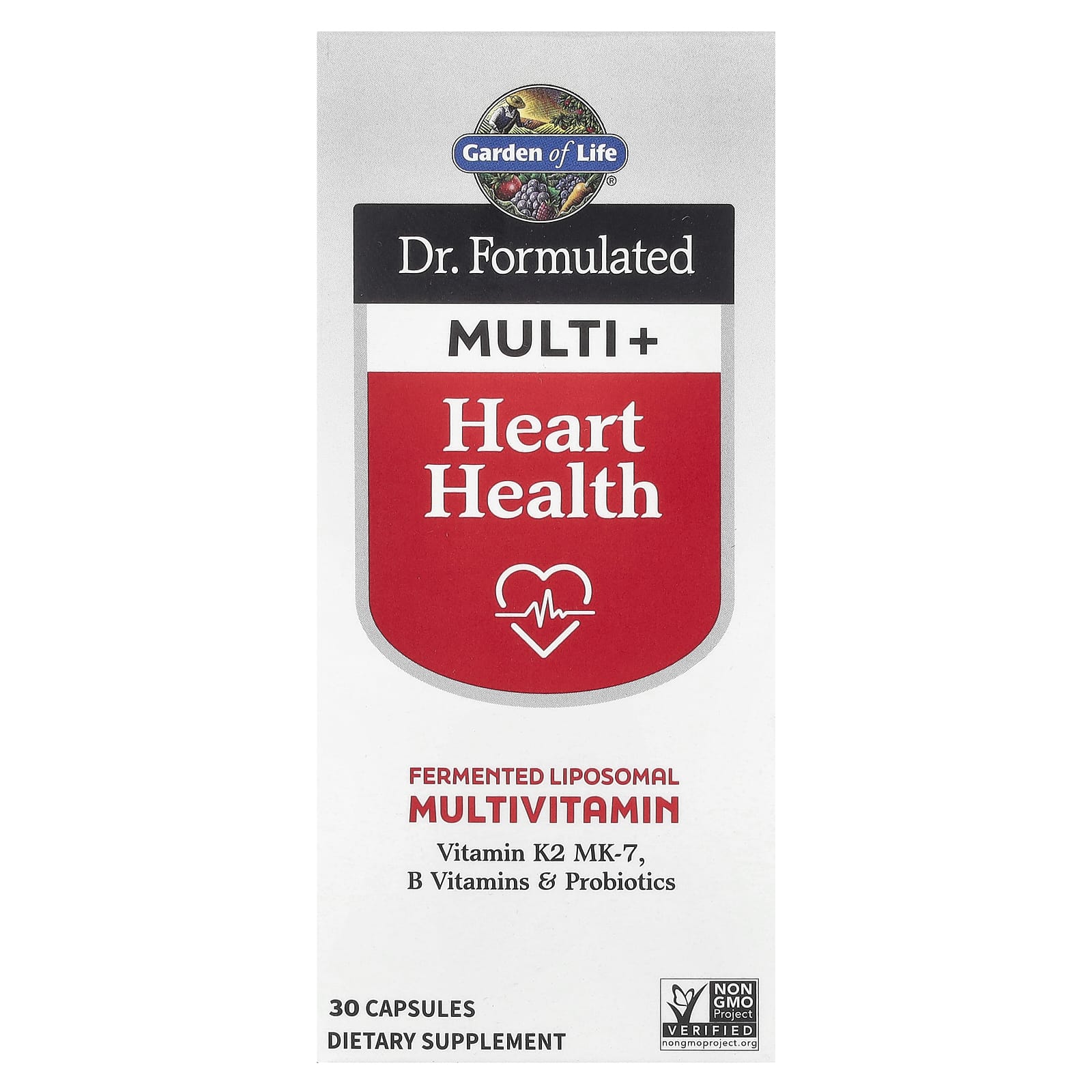 Garden of Life Dr. Formulated Multi+, Heart Health Multivitamin - Image 1