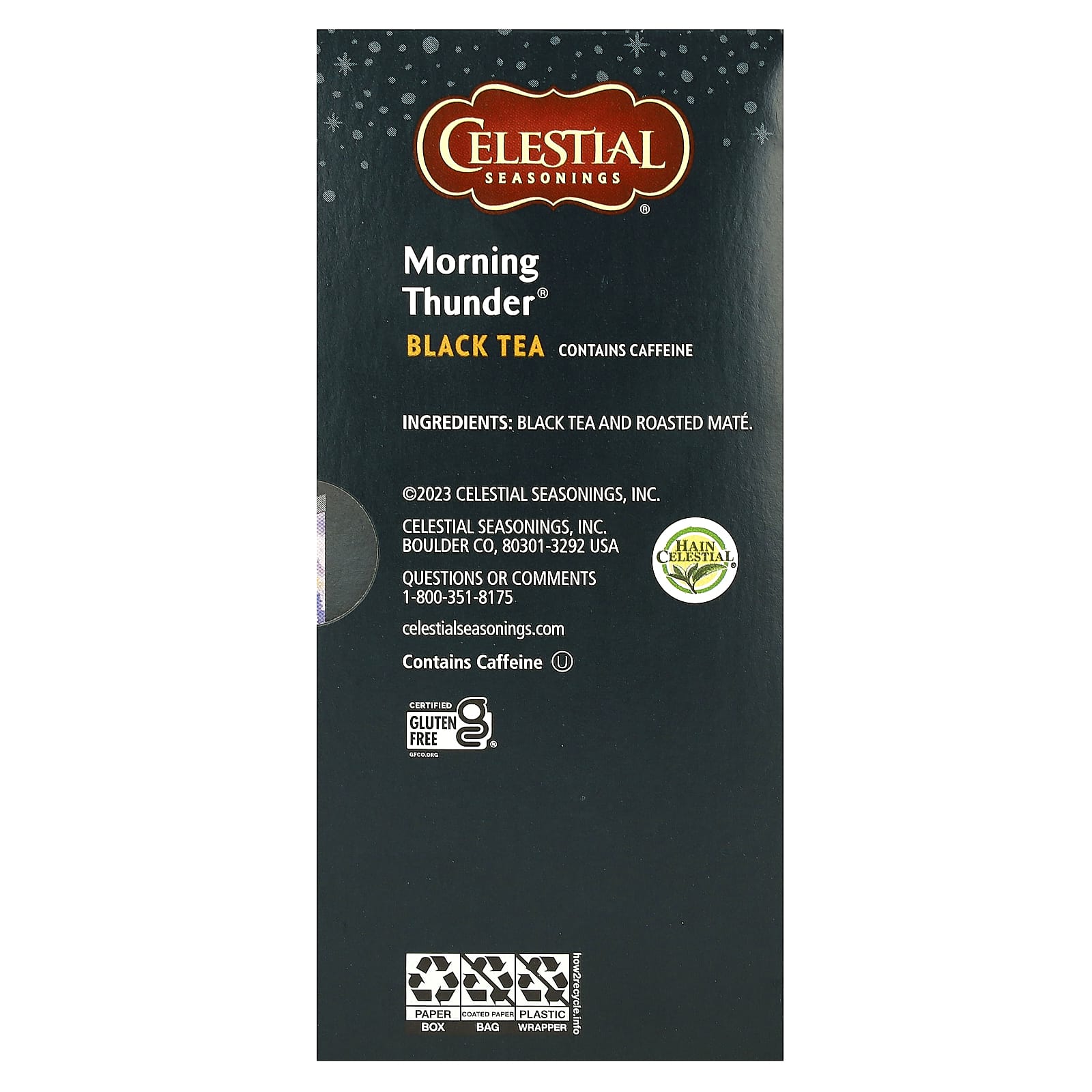 Morning Thunder Black Tea by Celestial Seasonings - 20 Tea Bags - Image 2