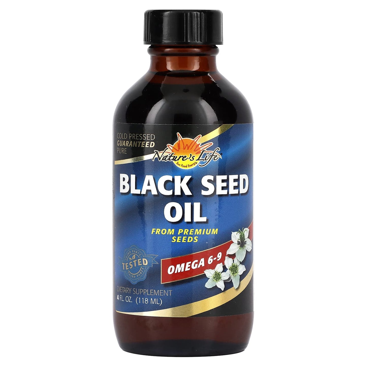 Nature's Life, Black Seed Oil, 4 fl oz (118 ml) - Image 1