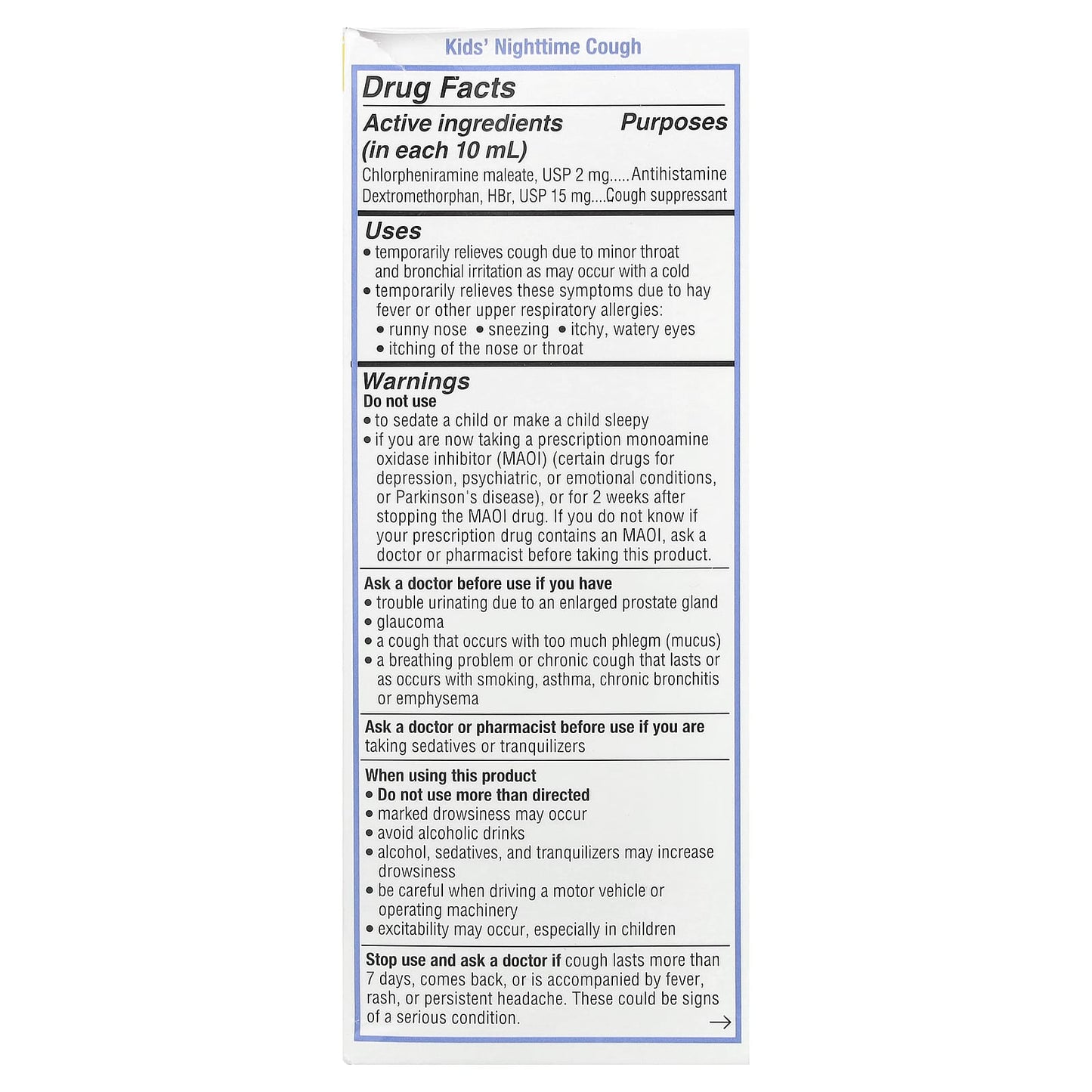 Genexa, Kids' Cough & Chest Congestion Ages 4+, Kids' Nighttime Cough Ages 6+, Organic Blueberry, 2 Pack, 4 fl oz (118 ml) Each
