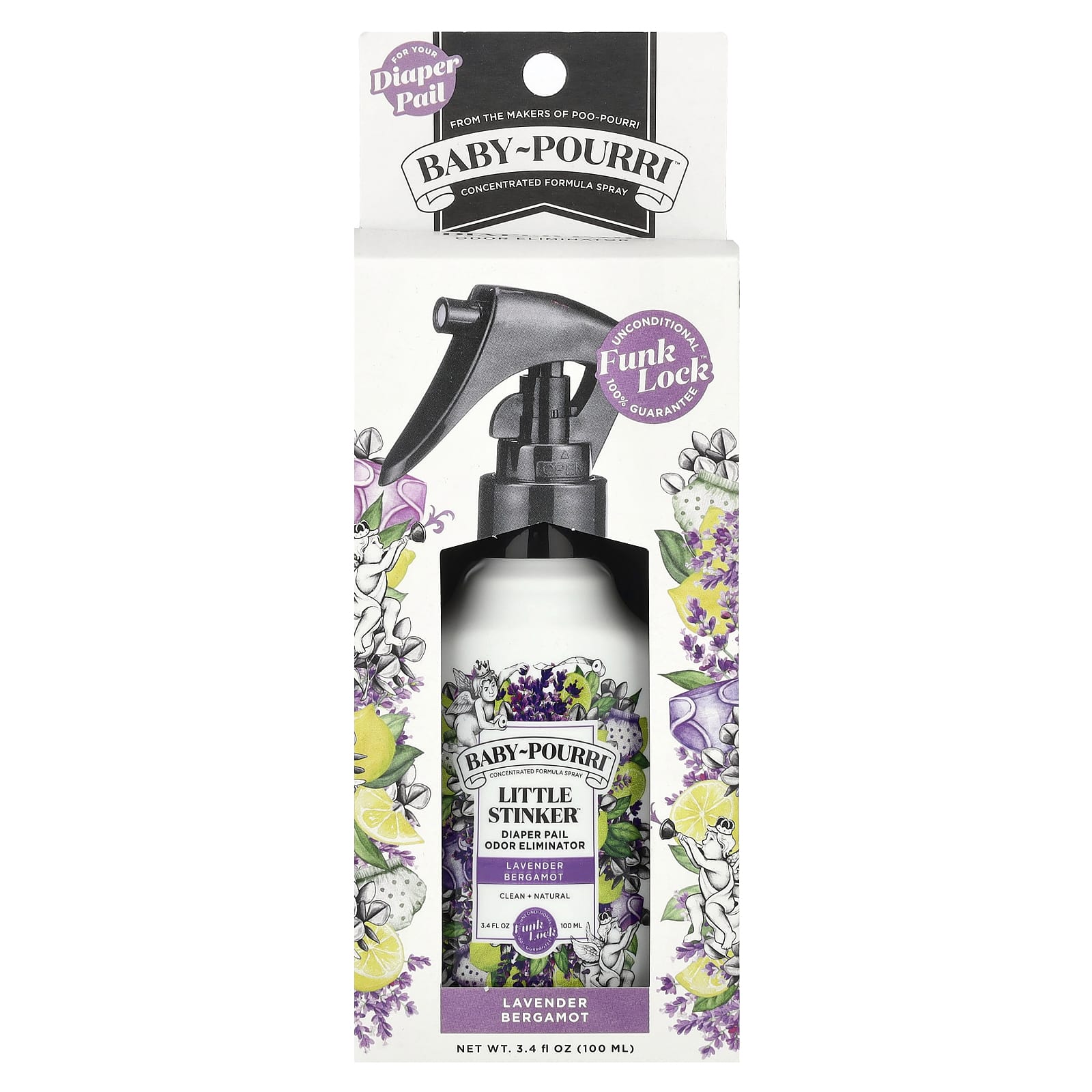 Poo-Pourri, Baby-Pourri™, Little Stinker™, Diaper Pail Odor Eliminator, Lavender Bergamot, 3.4 fl oz (100 ml) - Image 2