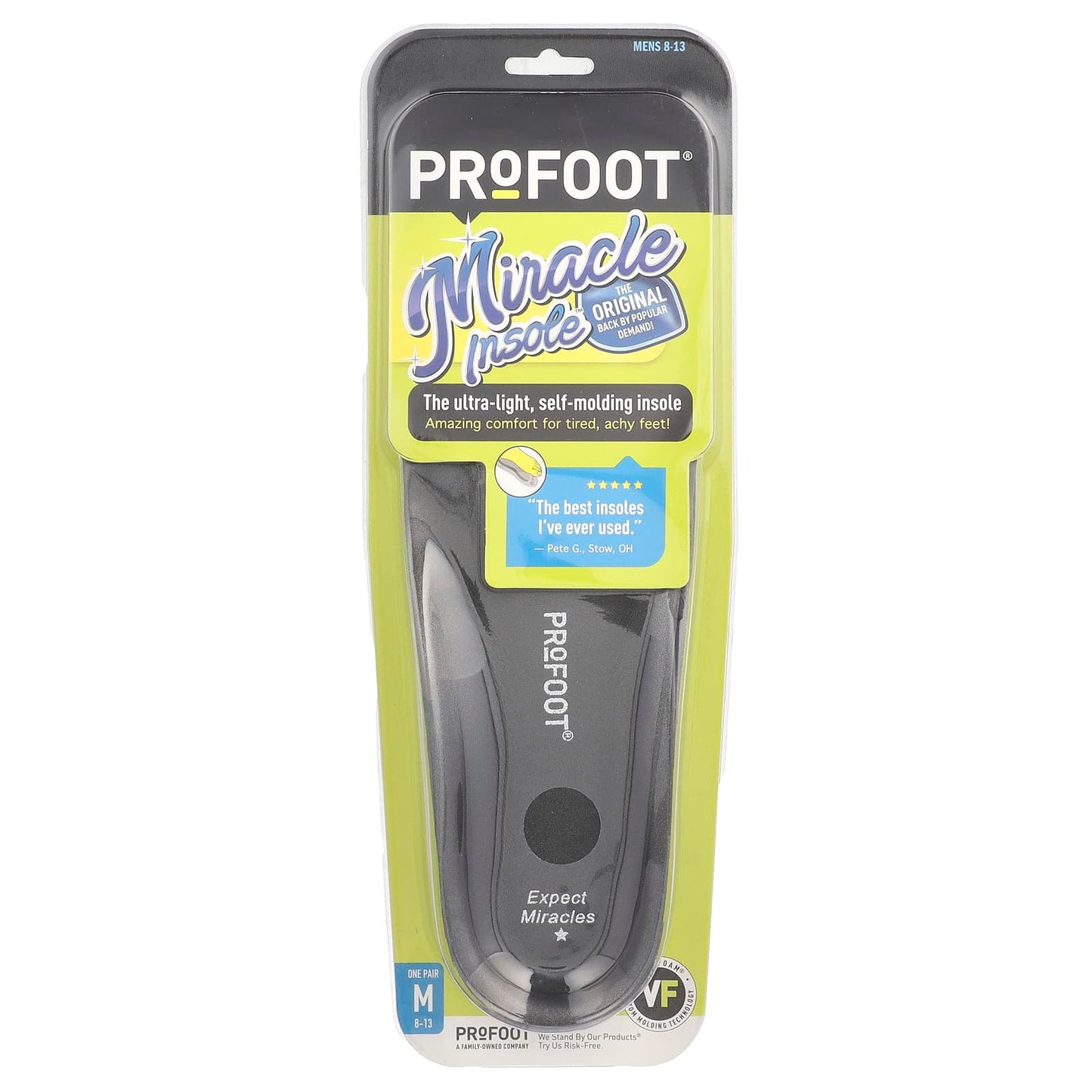 Profoot, Miracle Insole, Mens 8-13, 1 Pair - Image 1