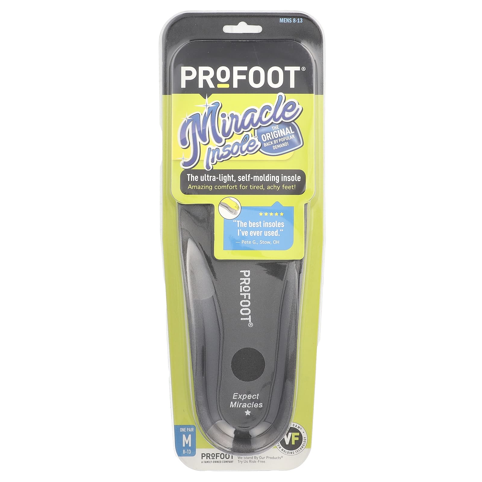 Profoot, Miracle Insole, Mens 8-13, 1 Pair - Image 1