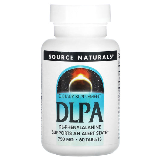 Source Naturals, DLPA, 60 Tablets - Image 1