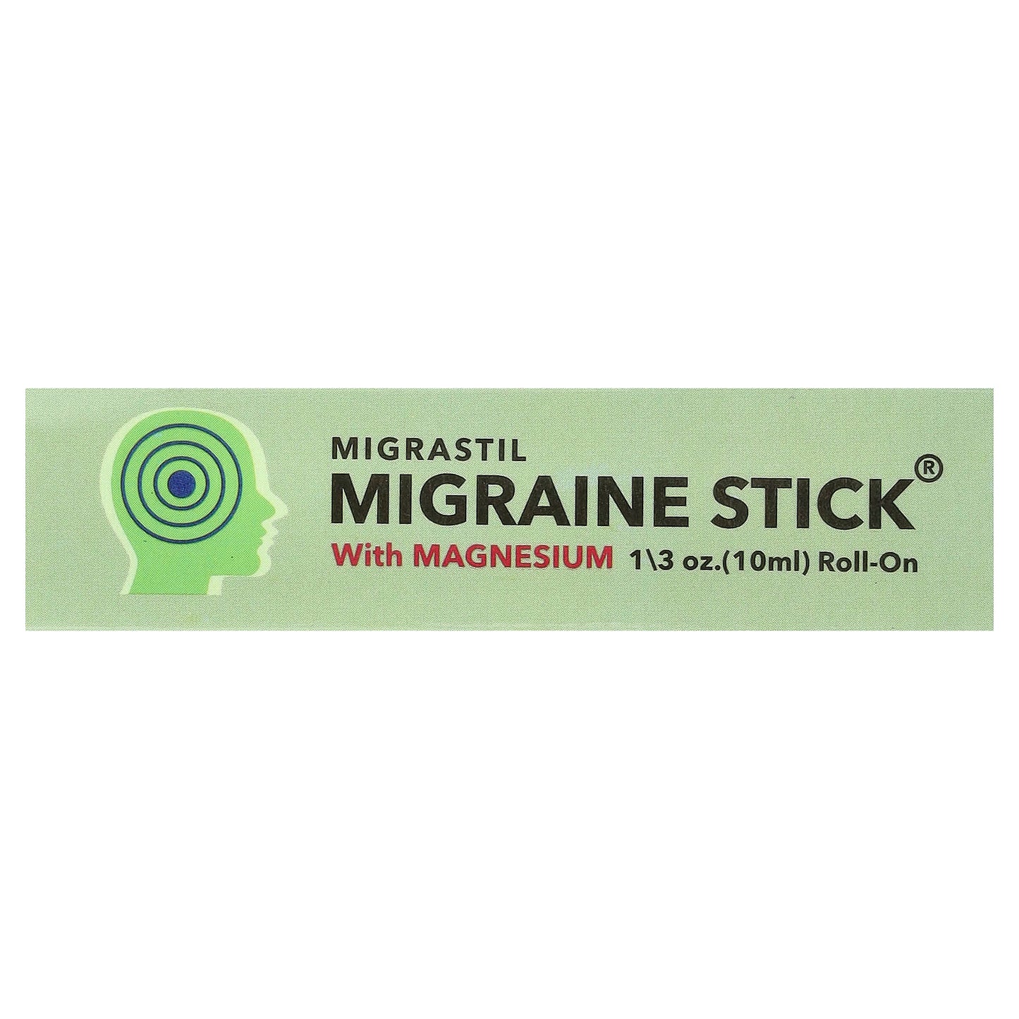 Migrastil, Migraine Stick® with Magnesium, 0.33 oz (10 ml) - Image 2