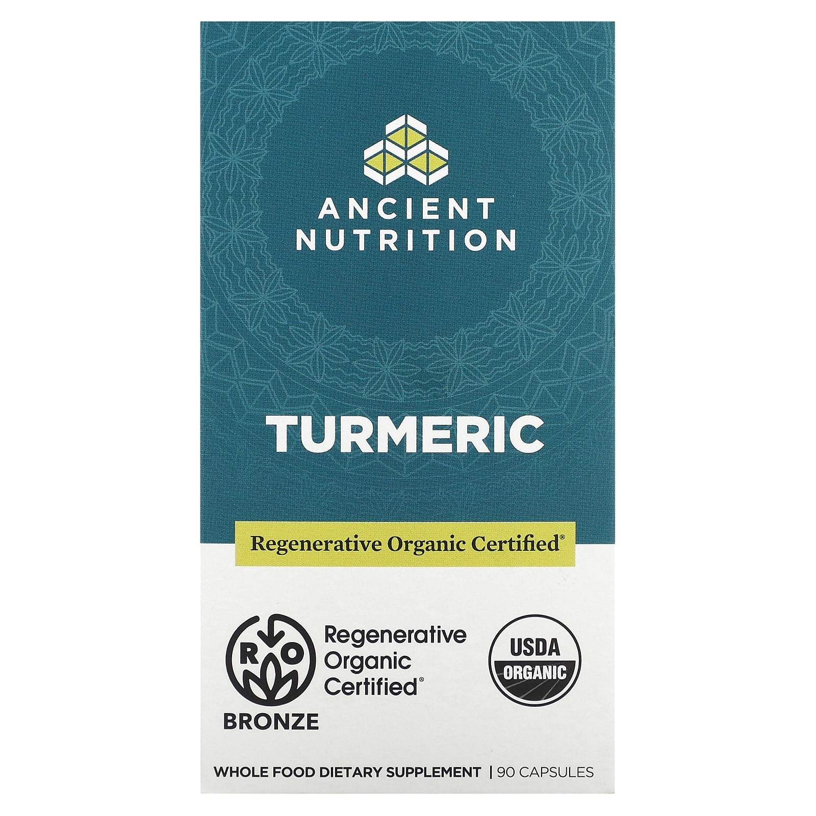 Ancient Nutrition Turmeric Capsules - USDA Organic & Regenerative - Image 1