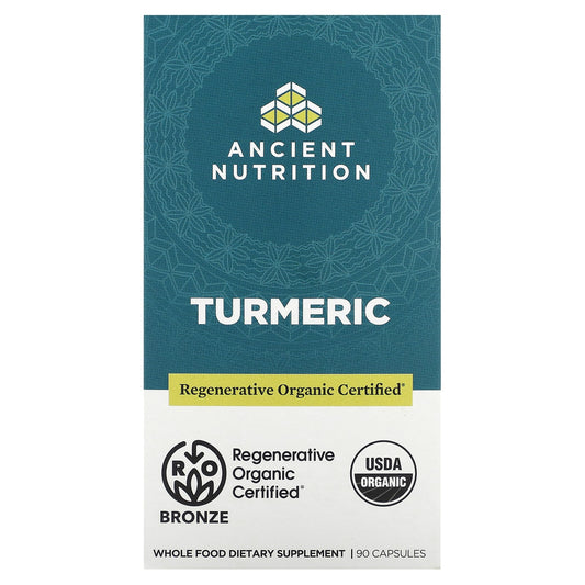 Ancient Nutrition Turmeric Capsules - USDA Organic & Regenerative - Image 1
