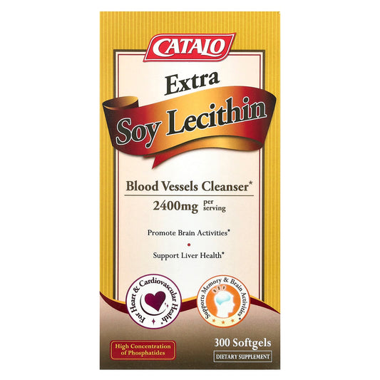 Extra Soy Lecithin 300 Softgels for Brain & Heart Health - Image 1
