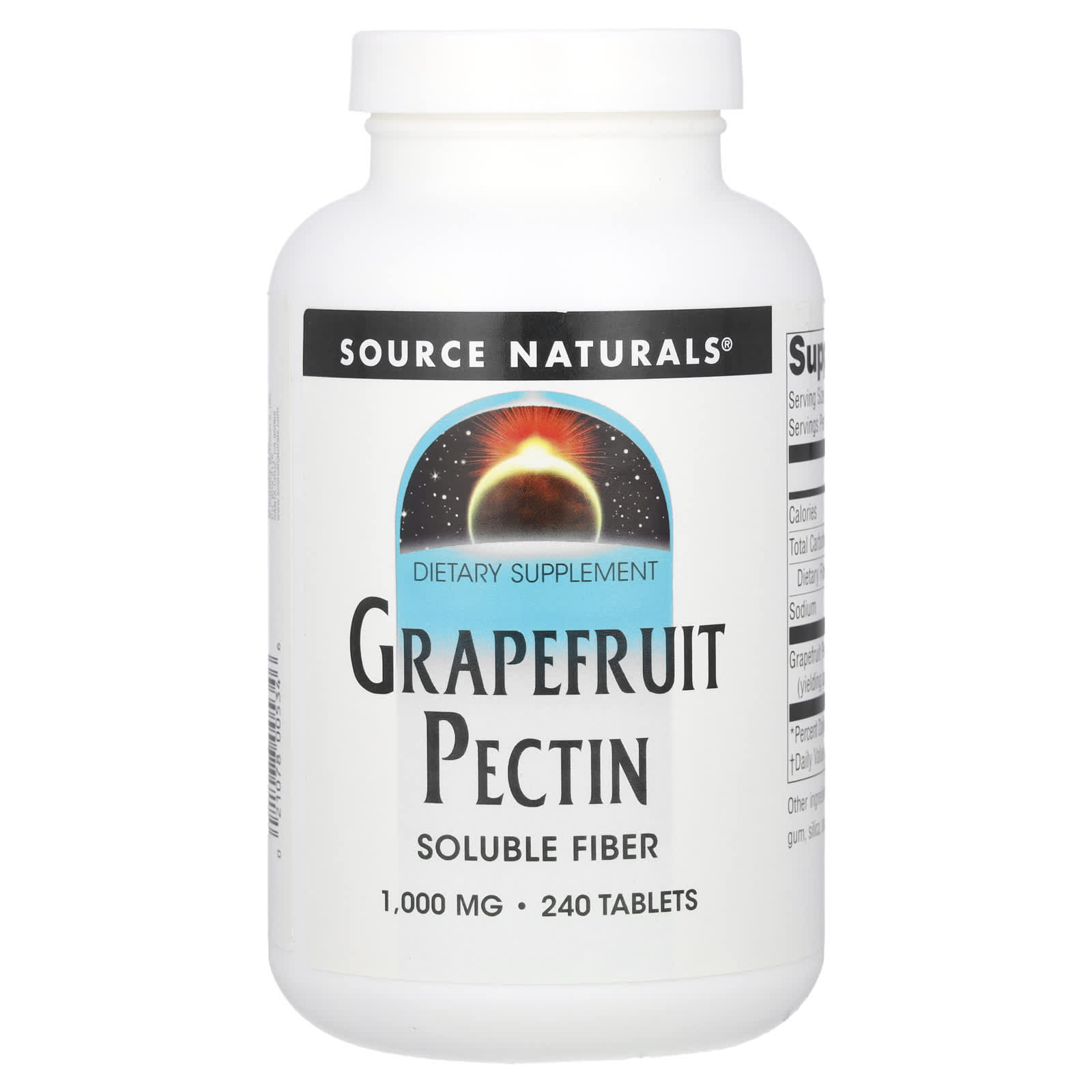 Source Naturals, Grapefruit Pectin, 240 Tablets (333 mg per Tablet) - Image 1
