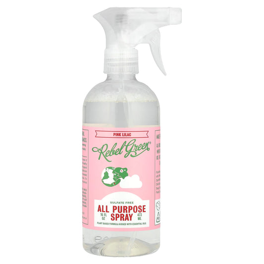 Rebel Green, All Purpose Spray, Pink Lilac, 16 fl oz (473 ml) - Image 1