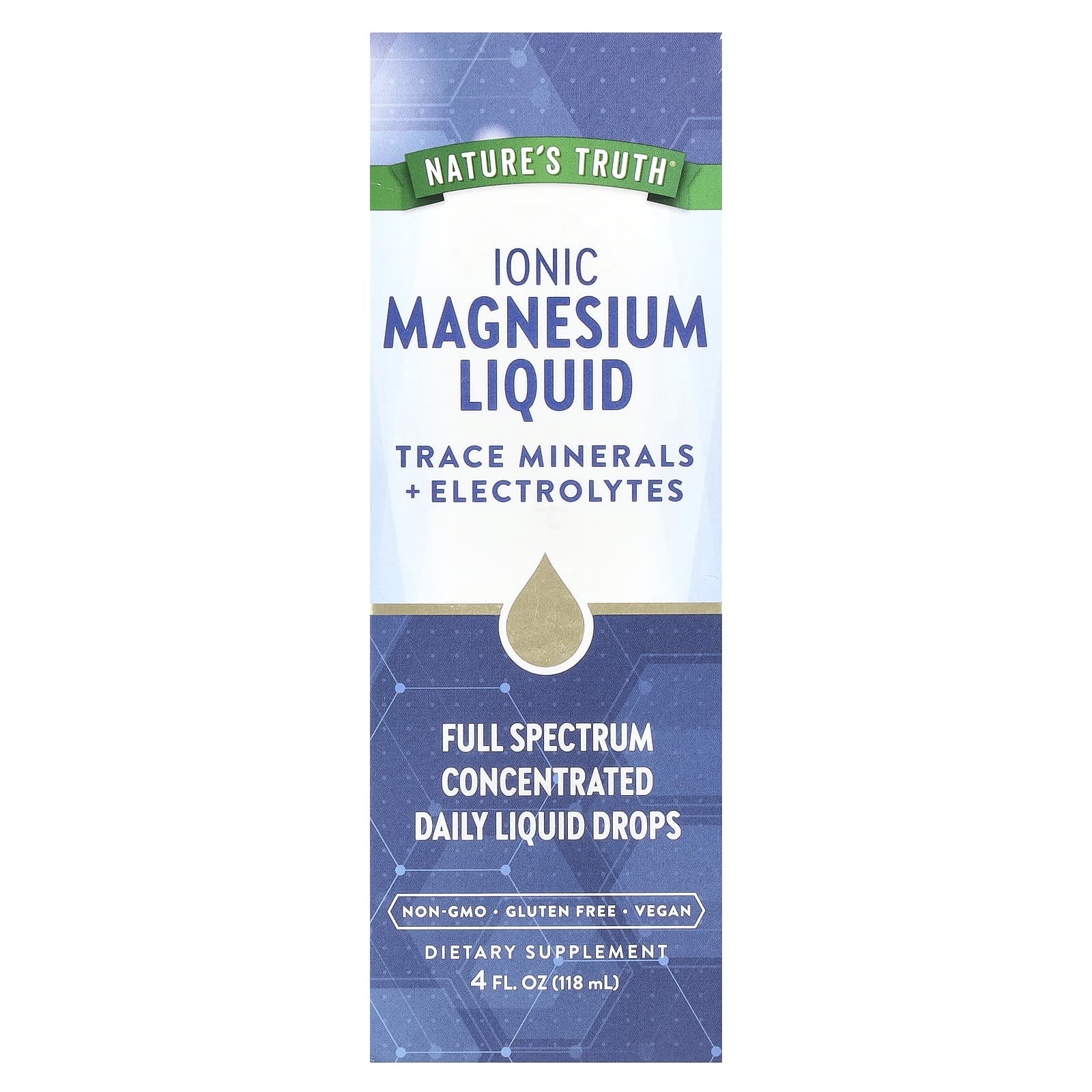 Nature's Truth, Ionic Magnesium Liquid, Unflavored, 4 fl oz (118 ml) - Image 1