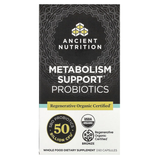Ancient Nutrition Metabolism Support Probiotics 60 Capsules - Image 1