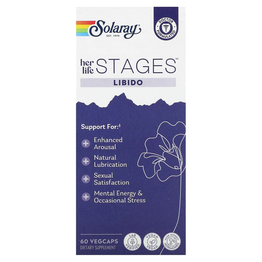 Solaray, Her Life Stages, Libido , 60 VegCaps - Image 1
