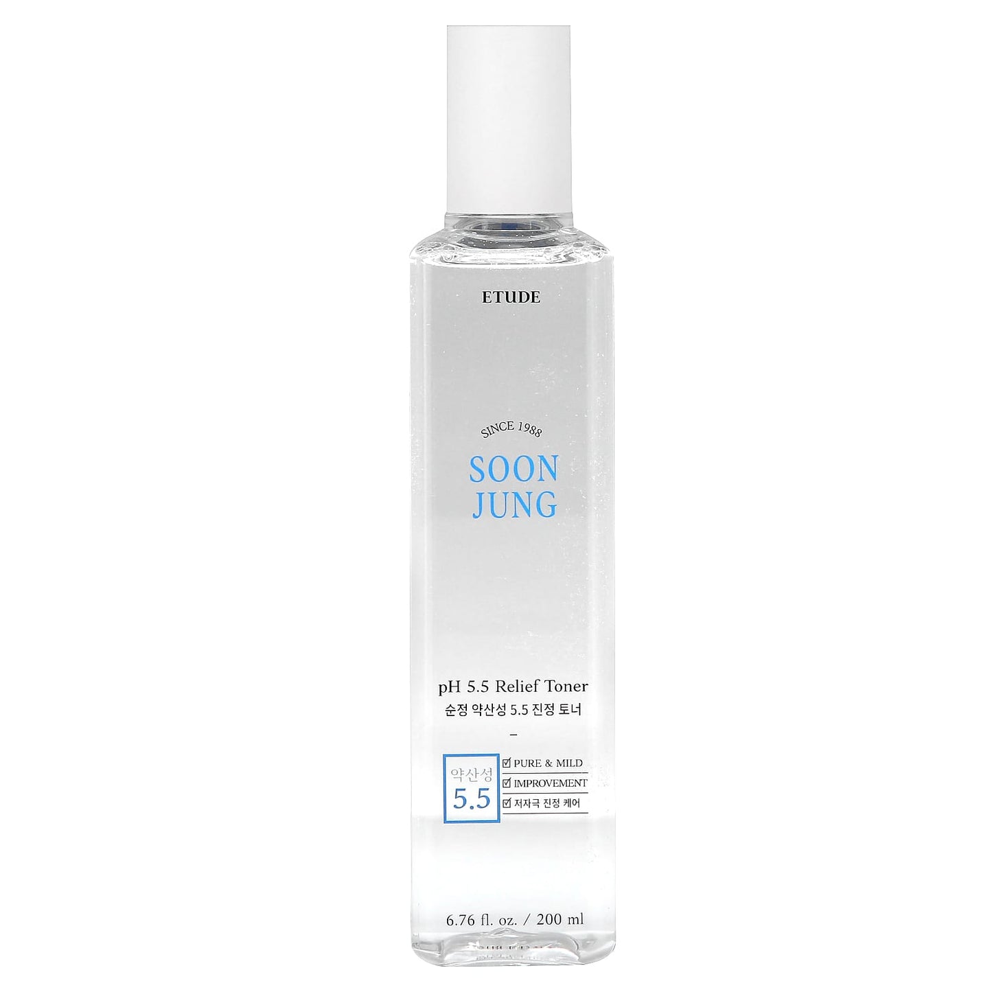 ETUDE SoonJung pH 5.5 Relief Toner for Soothing Irritated Skin, 200ml - Image 1