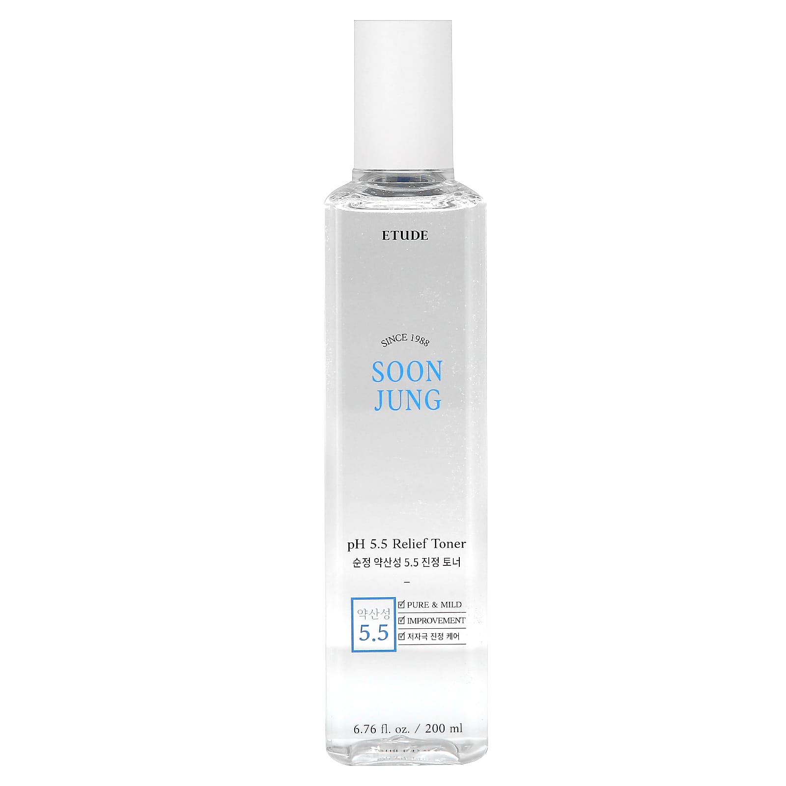ETUDE SoonJung pH 5.5 Relief Toner for Soothing Irritated Skin, 200ml - Image 1