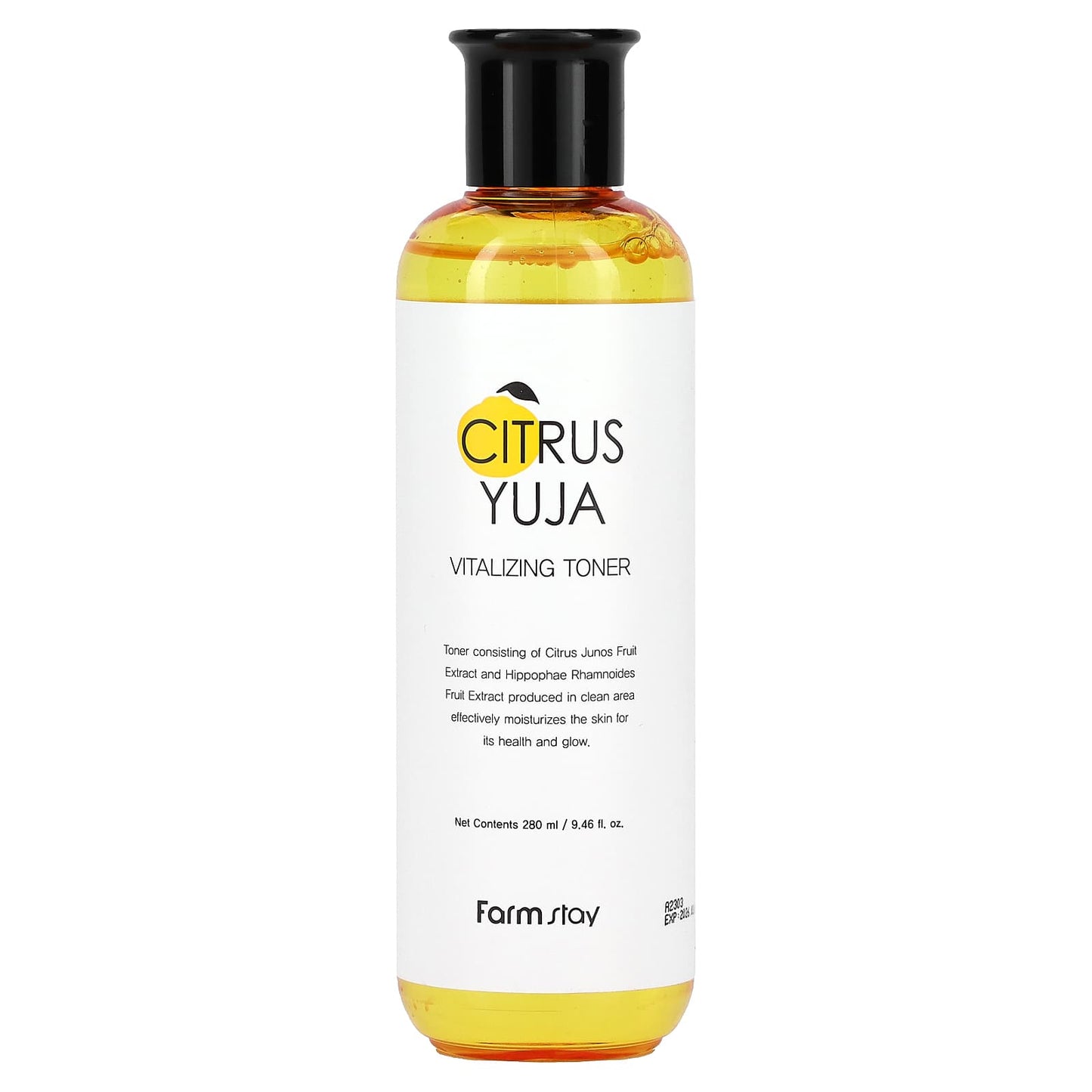 Farmstay Citrus Yuja Toner for Glowing Skin, 6.46 fl oz - Image 1