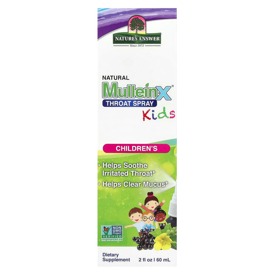 Nature's Answer, MulleinX® Kids Throat Spray, 2 fl oz (60 ml) - Image 1