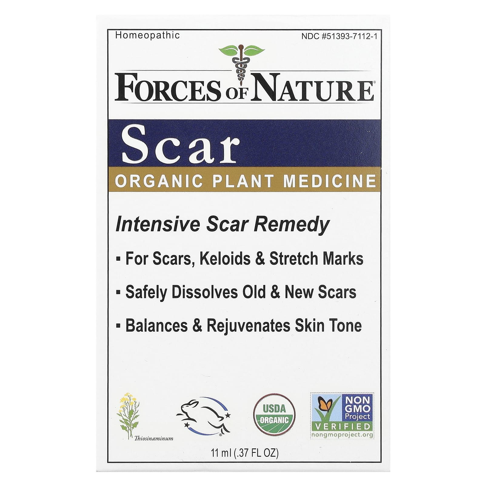 Scar Remedy by Forces of Nature - Organic Plant Medicine for Scars, Keloids & Stretch Marks - Image 1
