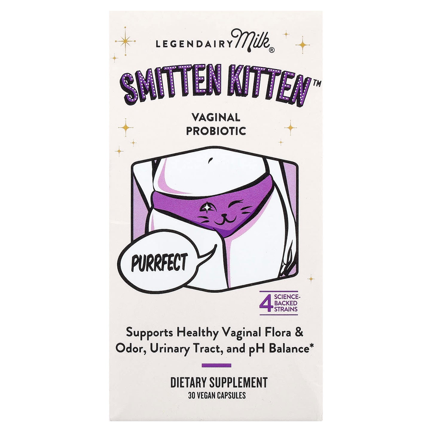 Legendairy Milk, Smitten Kitten™ Vaginal Probiotic, 30 Vegan Capsules - Image 1