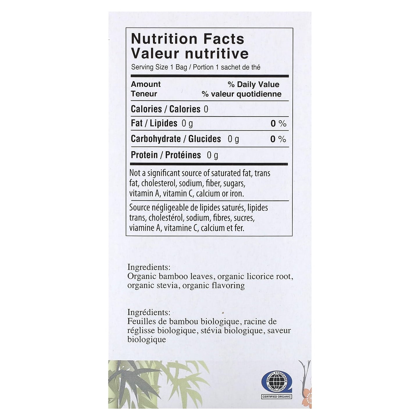 Uncle Lee's Tea, Organic Bamboo Tea with Exotic Fruit, Caffeine Free, 18 Tea Bags, 1.02 oz (28.8 g) - Image 2