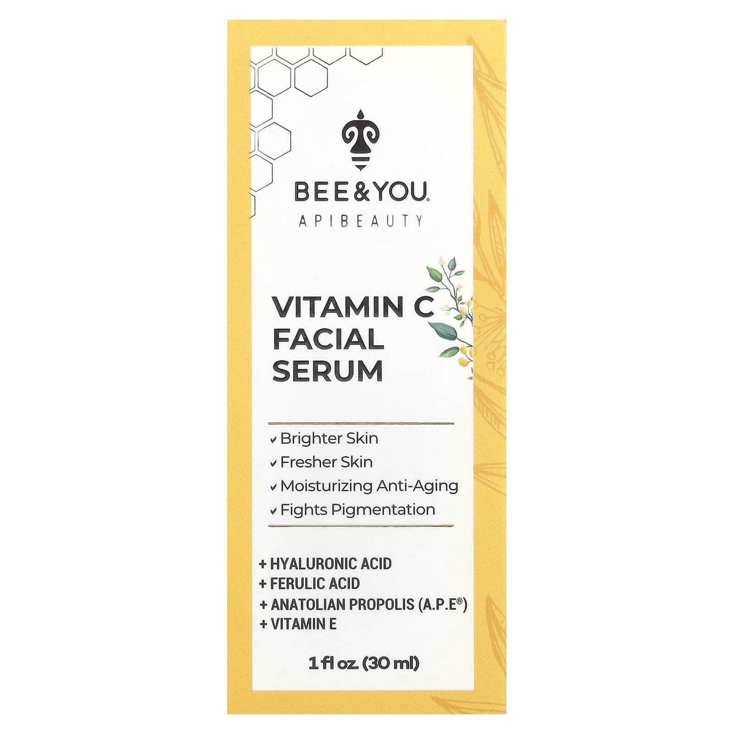Bee & You Vitamin C Facial Serum for Brighter, Fresher Skin - 1 fl oz (30 ml) - Image 2