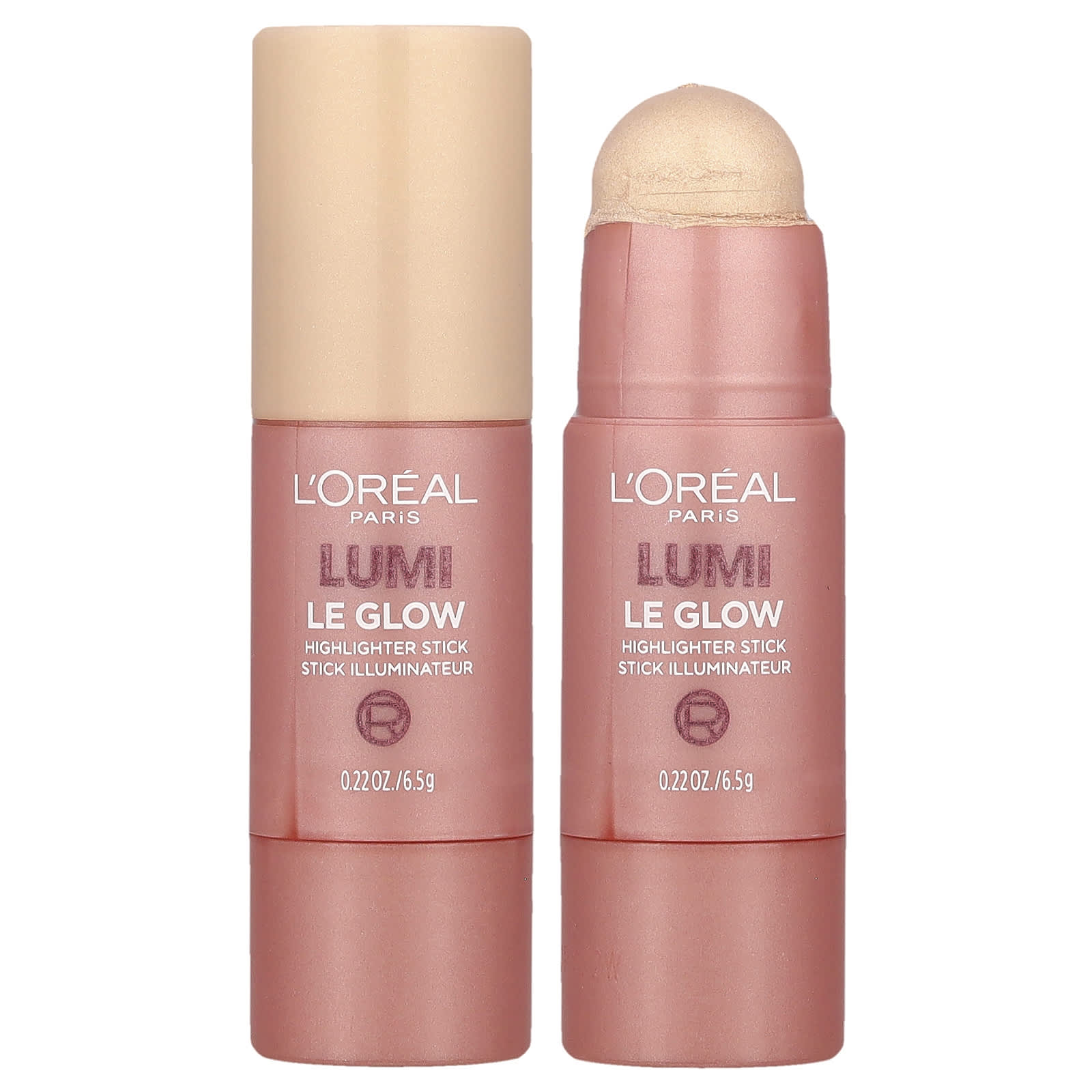 L'Oréal, Lumi, Le Glow Highlighter Stick, 630 Glowy Creme Chic, 0.22 oz (6.5 g) - Image 1