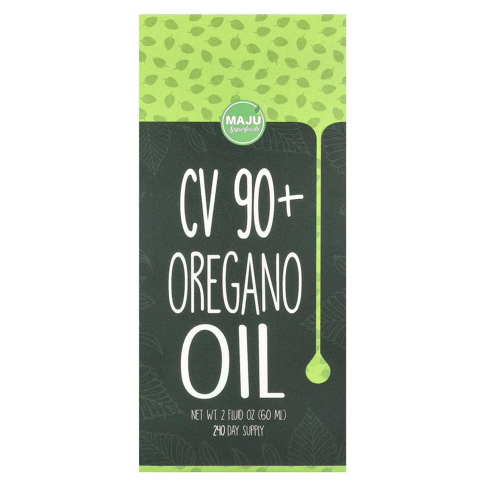 Maju Superfoods, CV 90+ Oregano Oil, 2 fl oz (60 ml) - Image 1