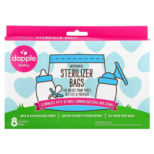 Dapple Baby Microwave Sterilizer Bags - Quick & Sanitary Bottle & Pump Cleaning - Image 1