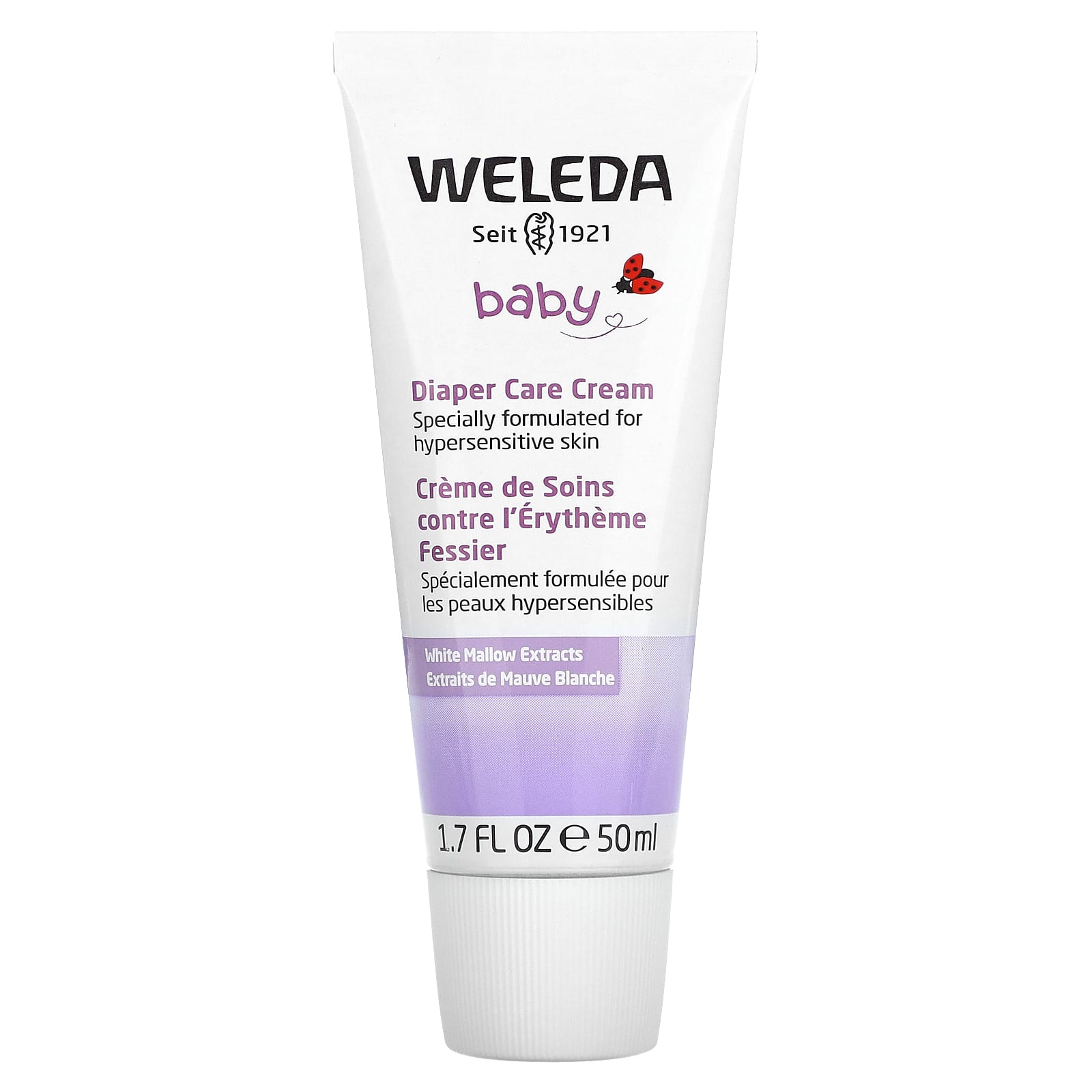Weleda, Baby, Diaper Care Cream, White Mallow Extracts, 1.7 fl oz (50 ml) - Image 1