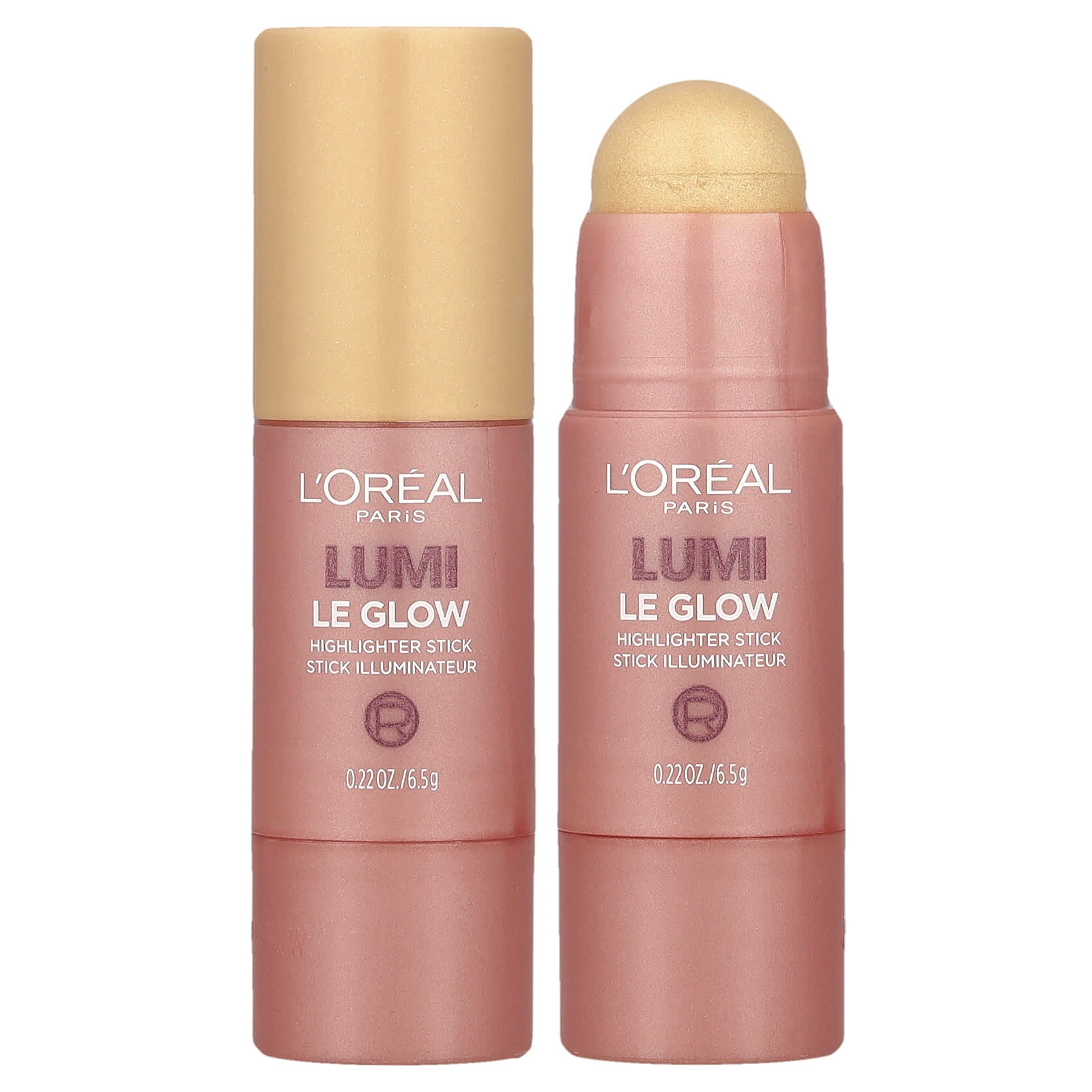 L'Oréal, Lumi, Le Glow Highlighter Stick, 635 Glowy Golden Couture, 0.22 oz (6.5 g) - Image 1