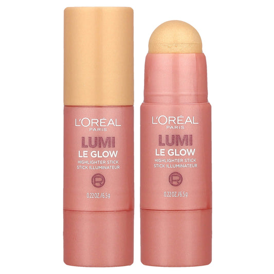 L'Oréal, Lumi, Le Glow Highlighter Stick, 635 Glowy Golden Couture, 0.22 oz (6.5 g) - Image 1