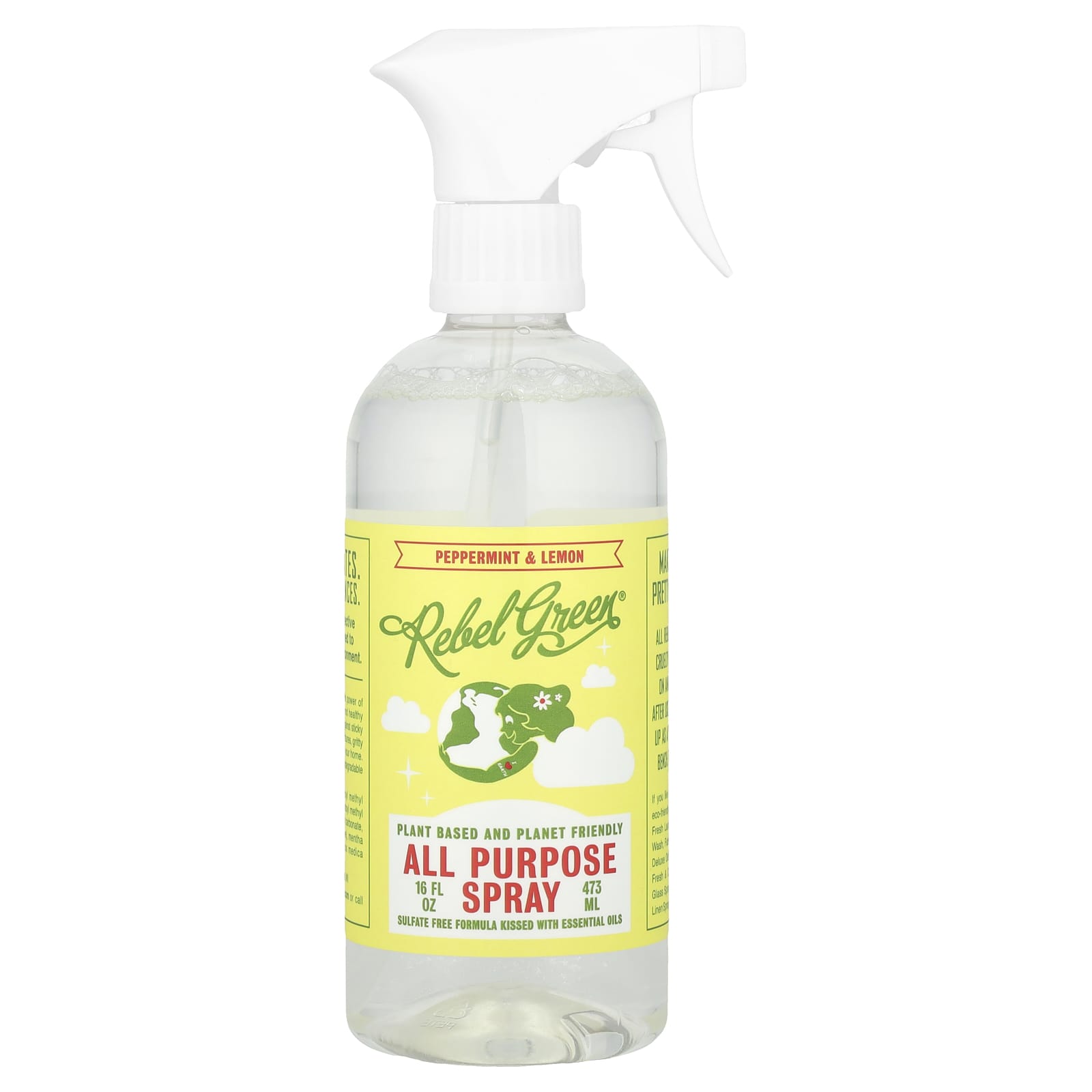 Rebel Green, All Purpose Spray, Peppermint & Lemon, 16 fl oz (473 ml) - Image 1